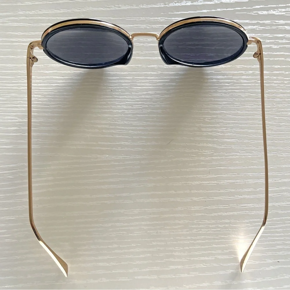 Vintage 60s 70s Round Sunglasses Set Oversized Mod Festival  display picture 3